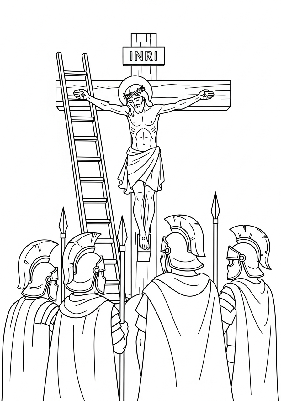 Crucifixion Coloring Pages 16 cute coloring pages Crucifixion