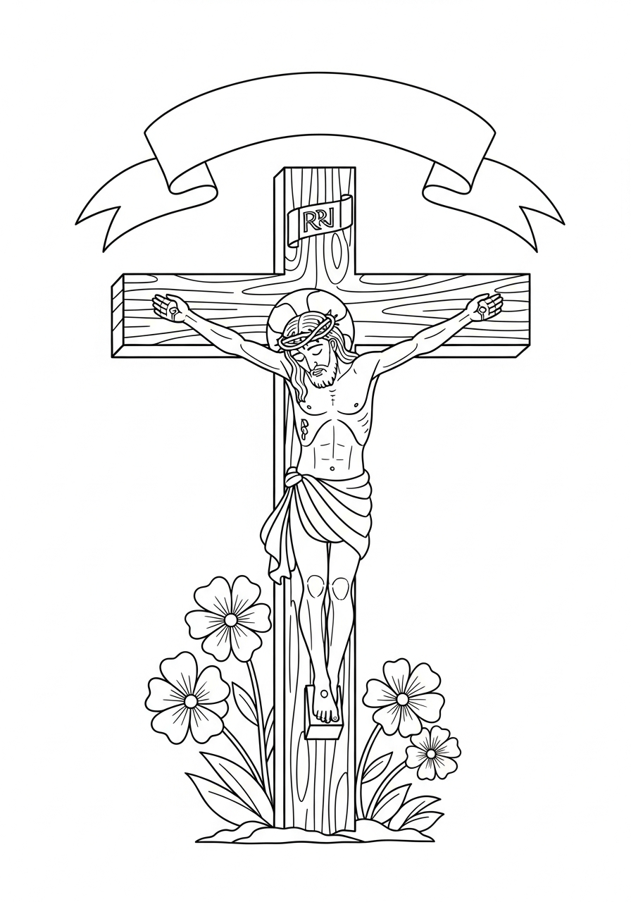 Crucifixion Coloring Pages 7 coloring pages Crucifixion
