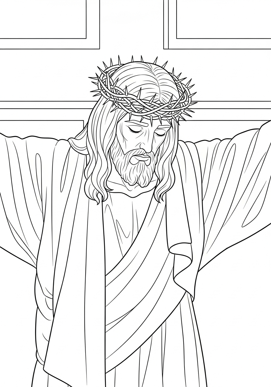 Crucifixion Coloring Pages 9 free Crucifixion printable coloring pages