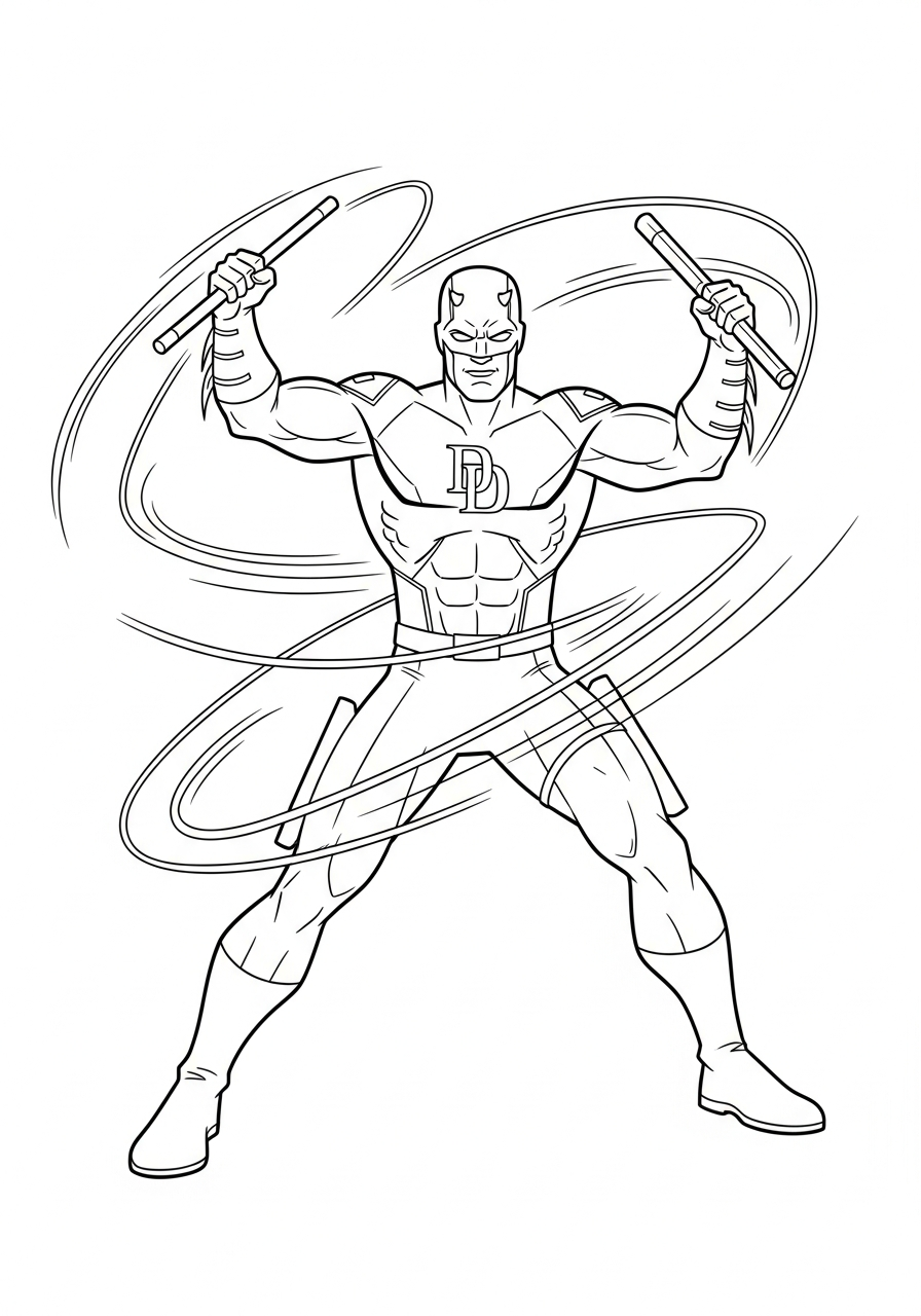 Daredevil coloring pages
