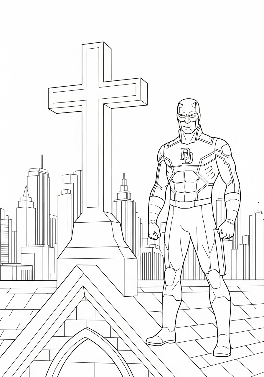 Daredevil coloring pages to print