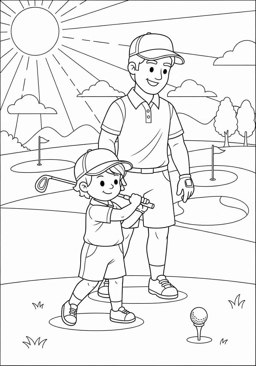 printable coloring pages Golf