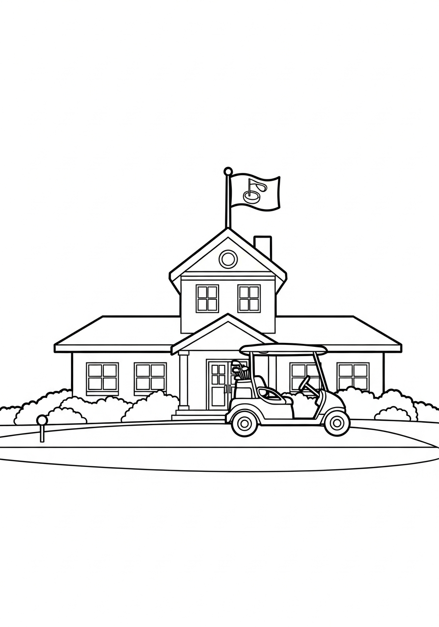 Golf ornaments coloring pages
