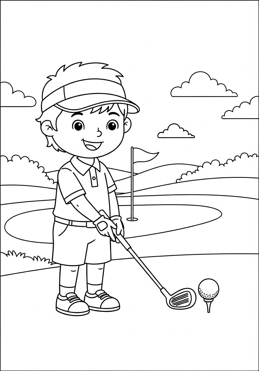 coloring pages Golf