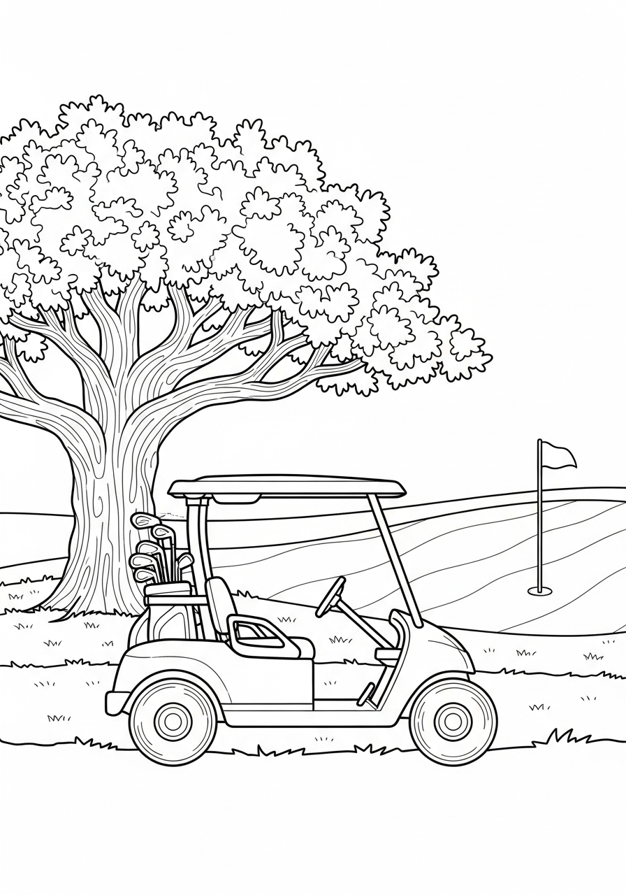 free Golf coloring pages
