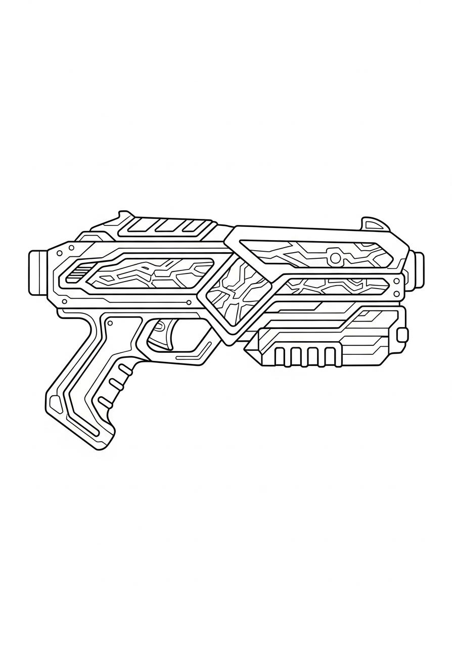 adult coloring pages Gun