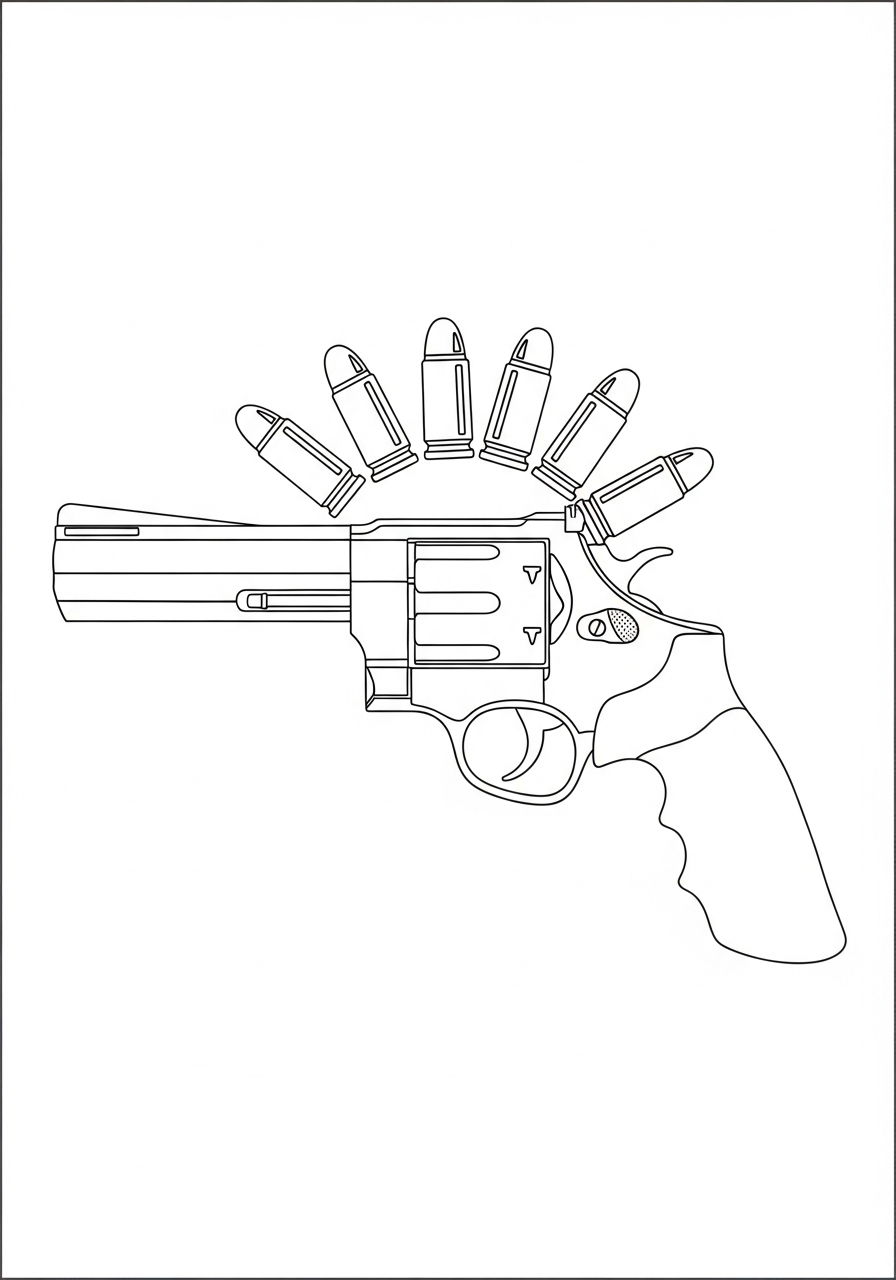 Gun free coloring pages