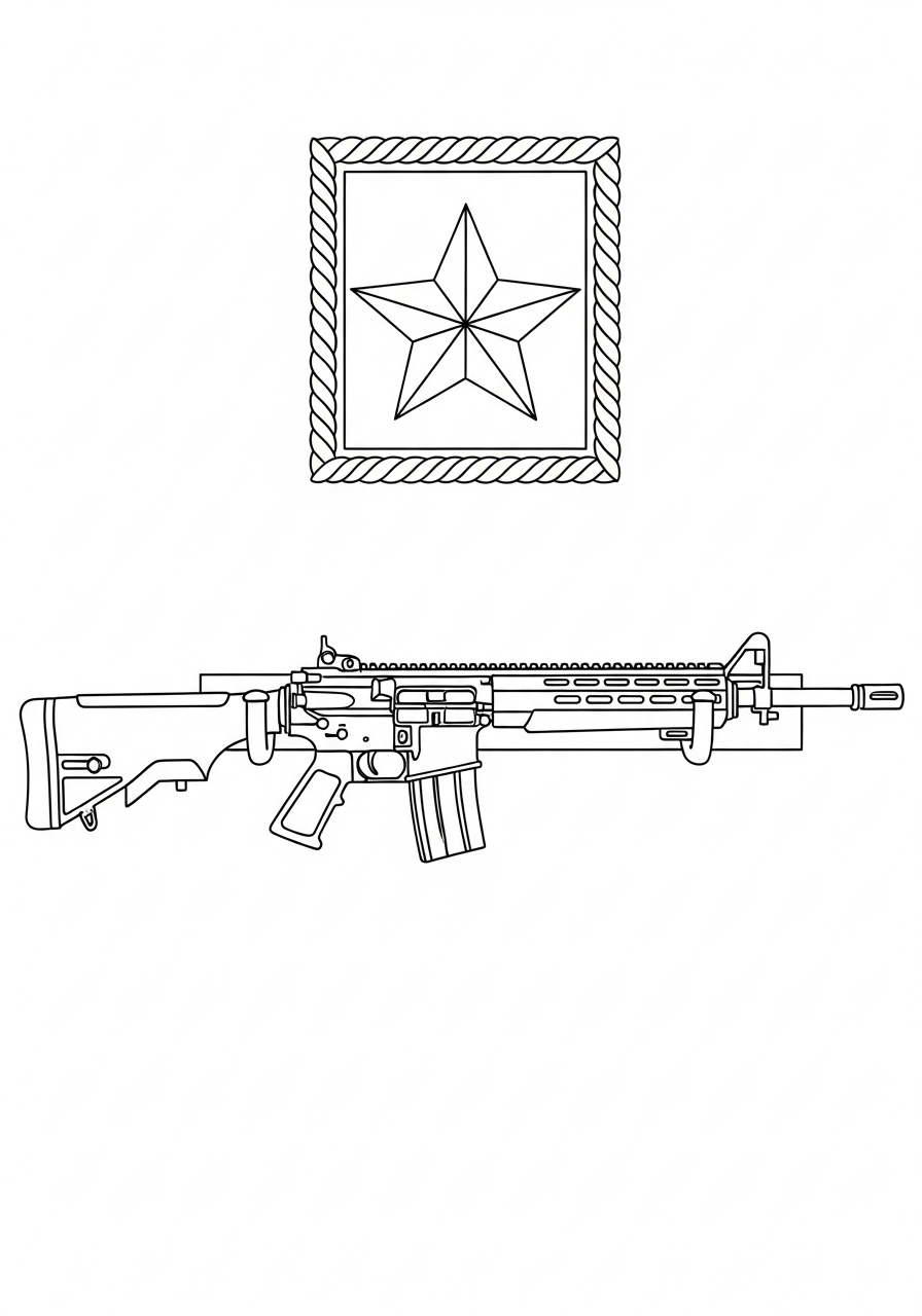free printable Gun coloring pages for adults