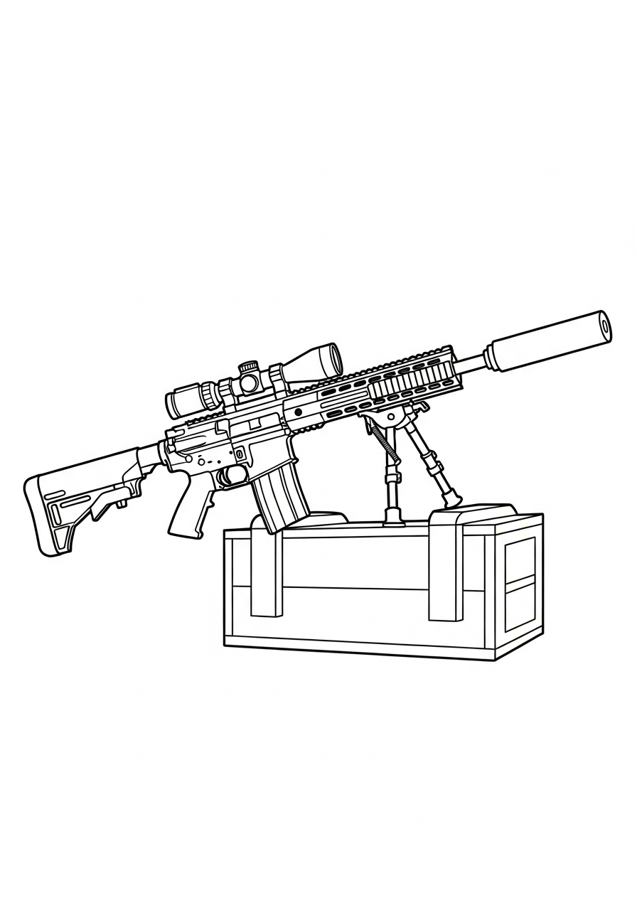 fun Gun coloring pages 1