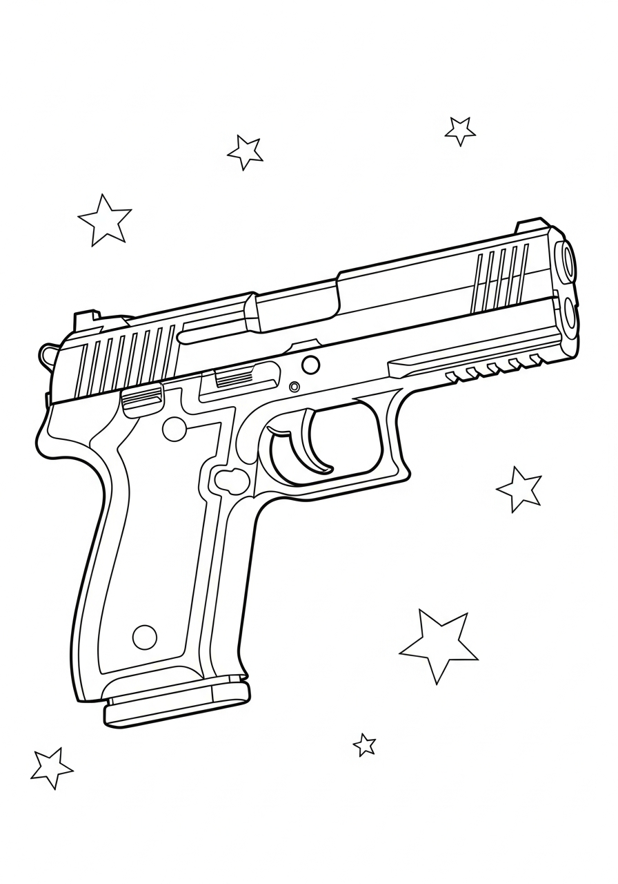 Gun coloring pages grinch