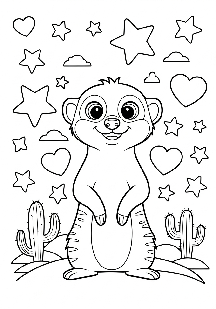 free coloring pages Meerkat