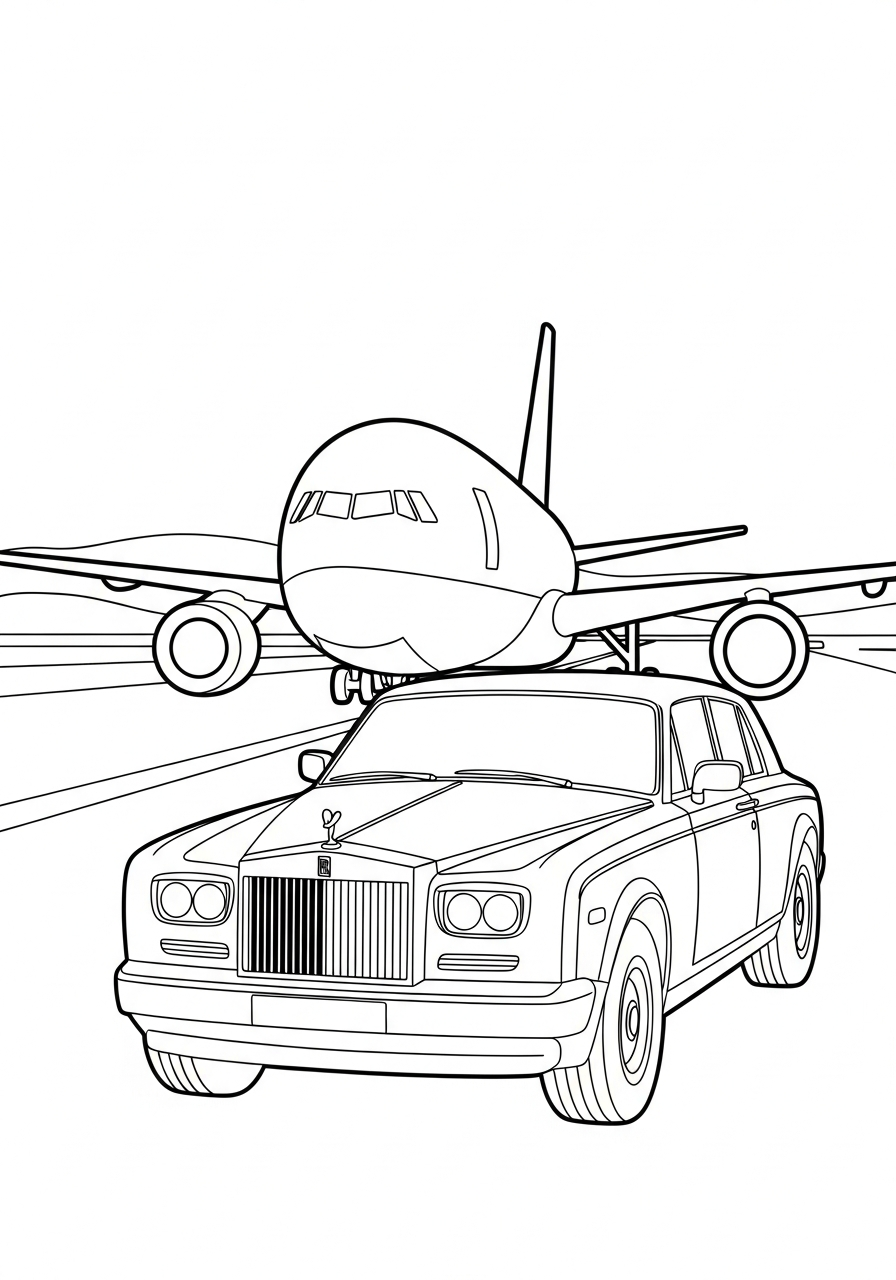 Rolls Royce coloring pages grinch