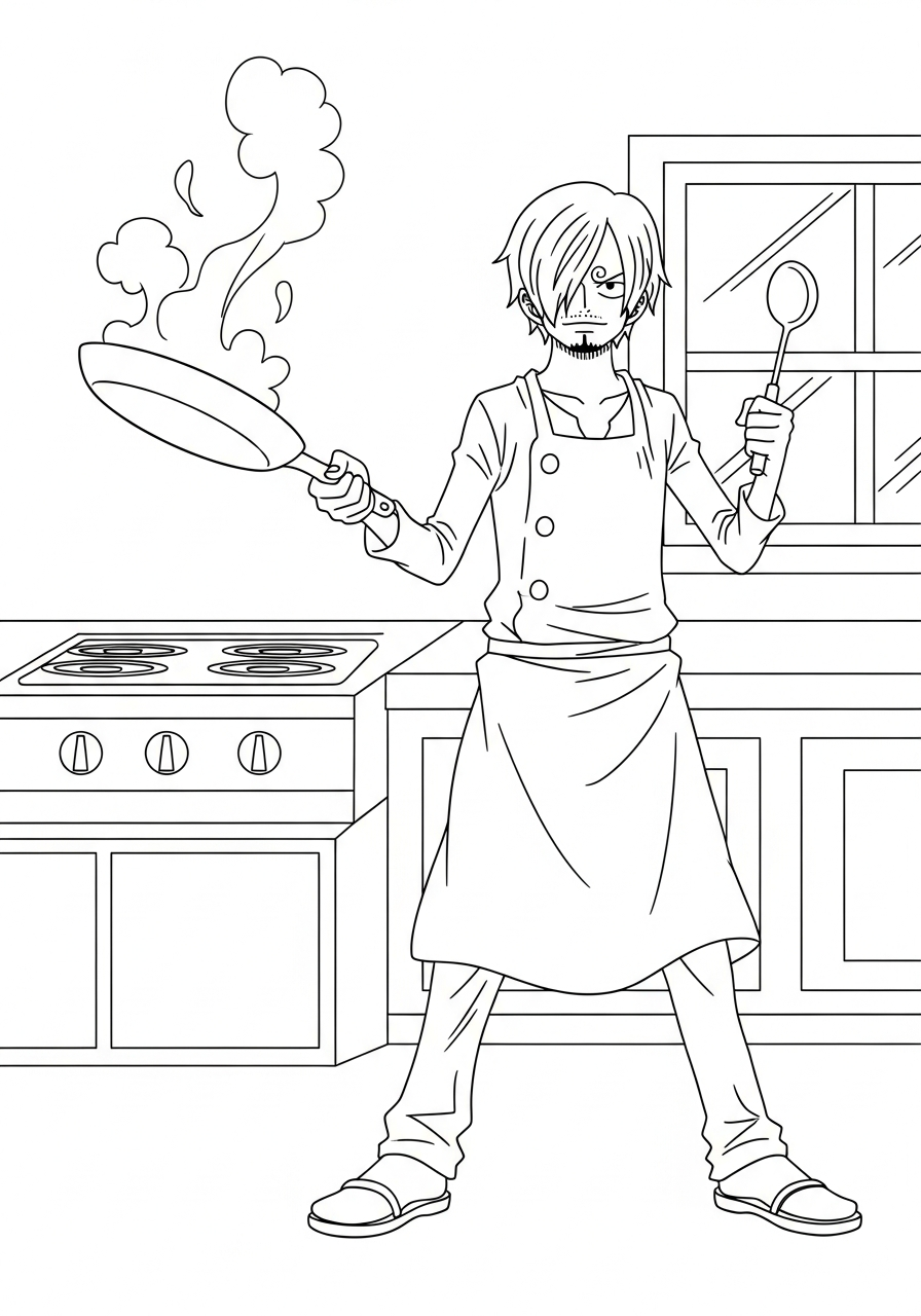 adult Sanji coloring pages