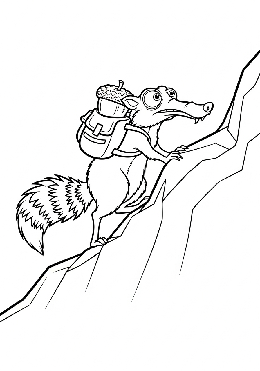 coloring pages for kids Scrat