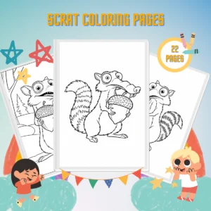 Scrat Coloring Pages thumbnail
