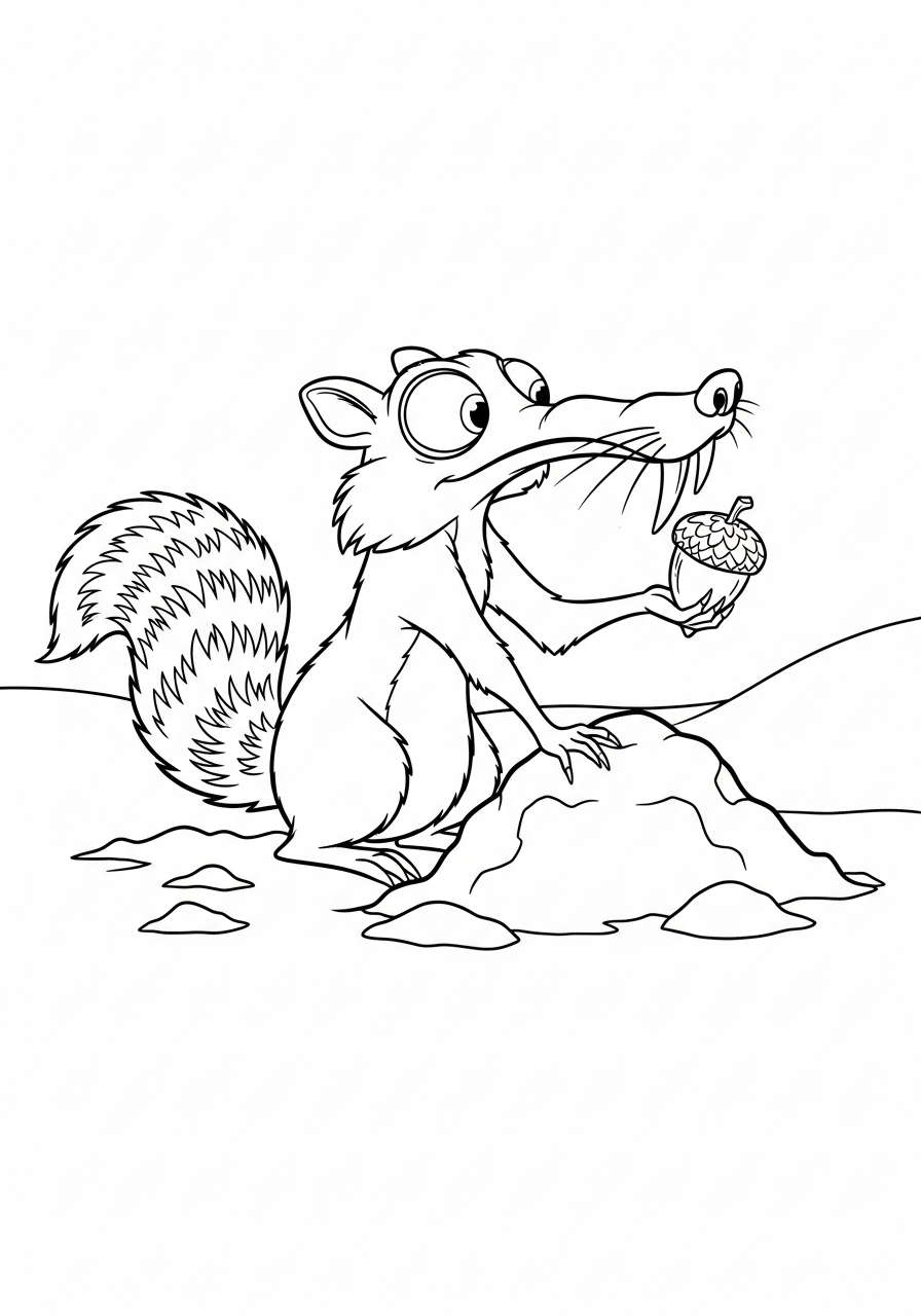 cute coloring pages Scrat