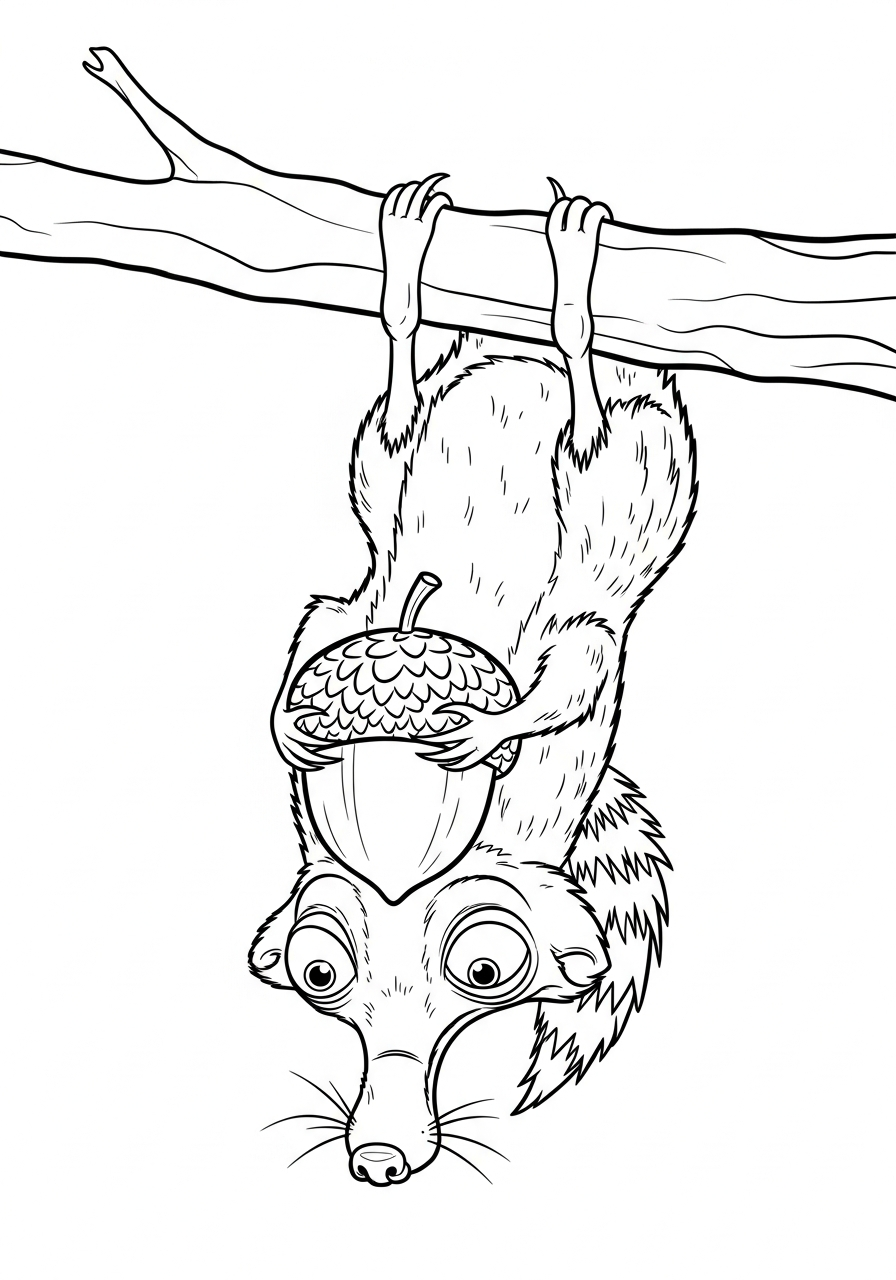 free coloring Scrat pages