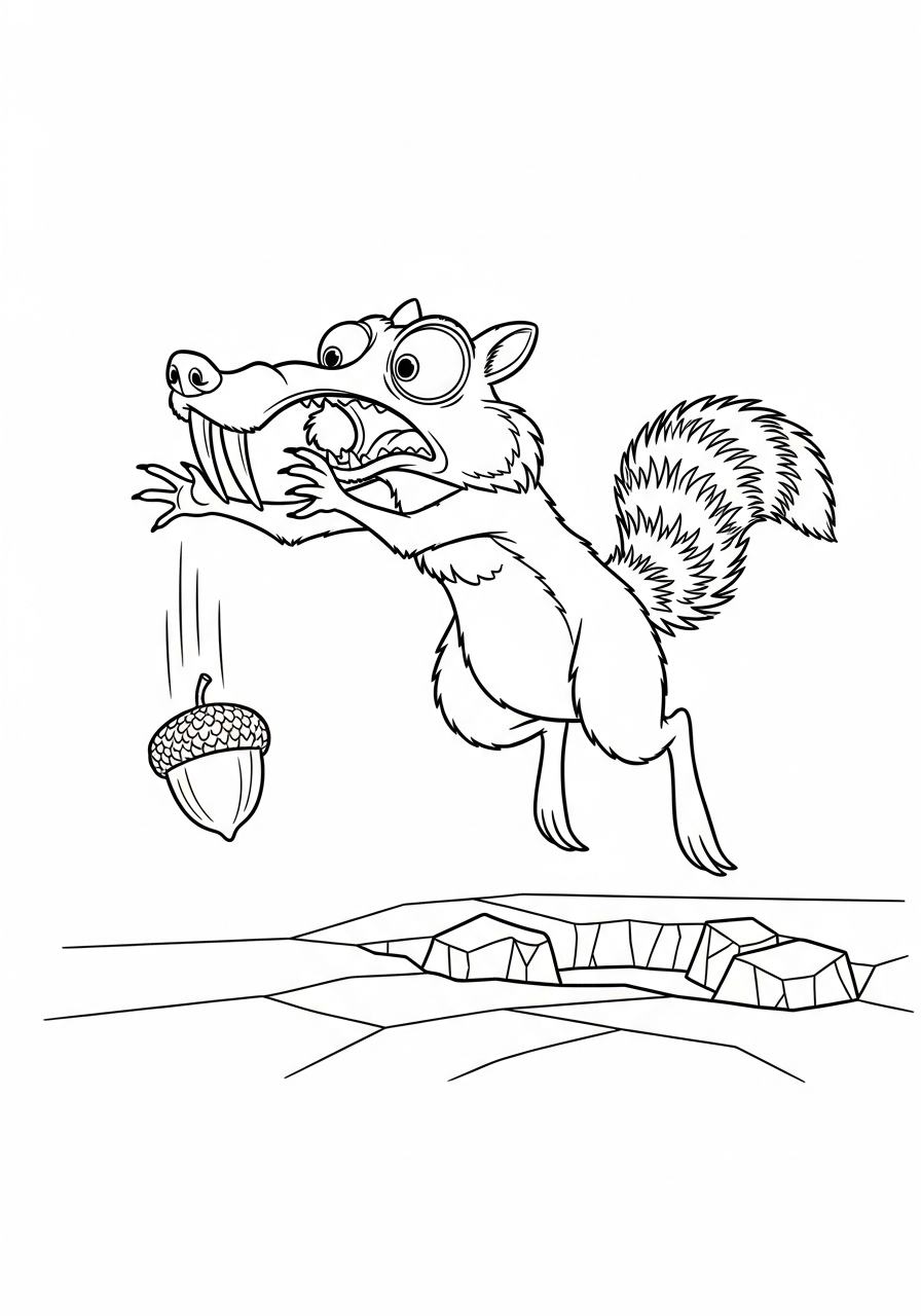 grinch cute Scrat coloring pages