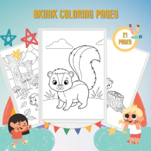 Skunk Coloring Pages thumbnail