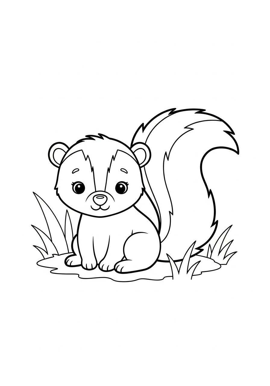 free coloring Skunk pages