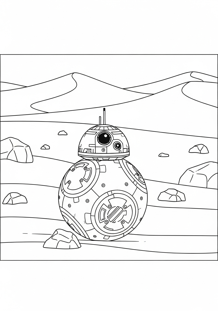 coloring BB 8 pages