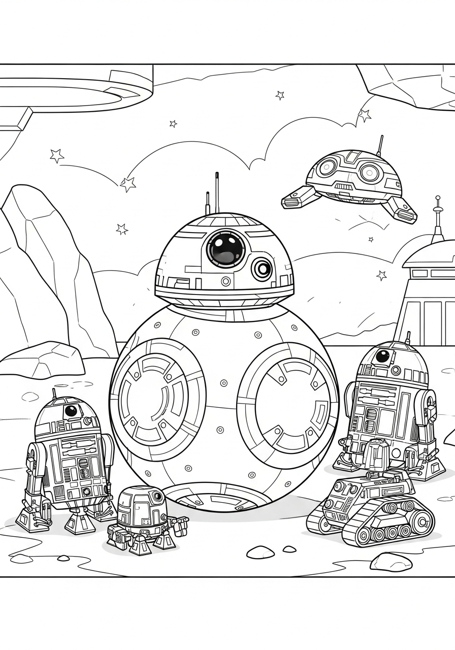 printable coloring pages BB 8