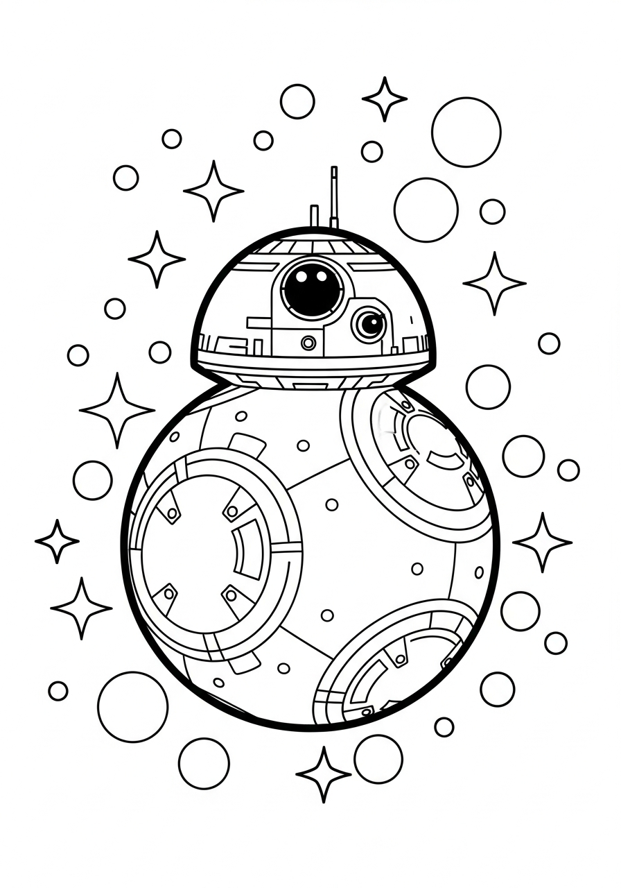 BB 8 coloring pages printable