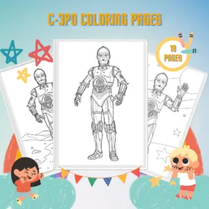 Miniatura de Desenhos para colorir do C-3PO