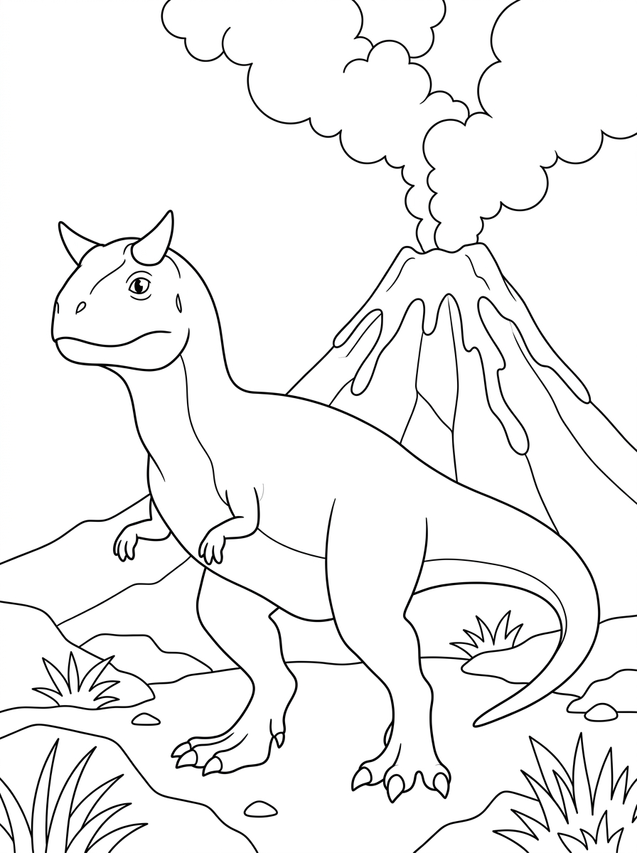 Carnotaurus coloring pages free printable