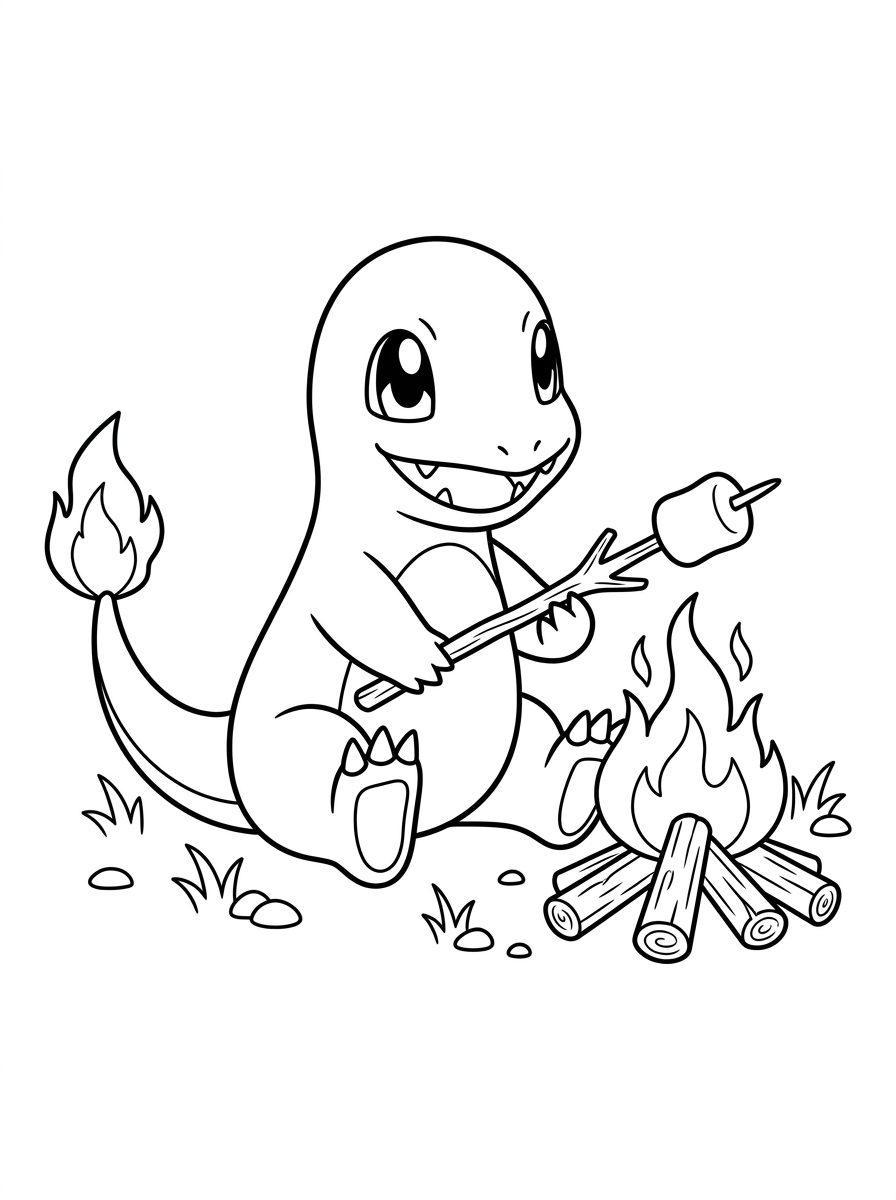 Charmander Coloring Pages 11 free Charmander printable coloring pages 1