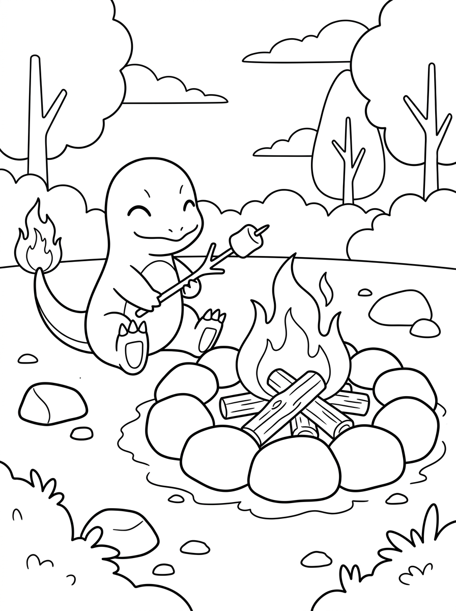 Charmander Coloring Pages 16 free Charmander coloring pages for kids