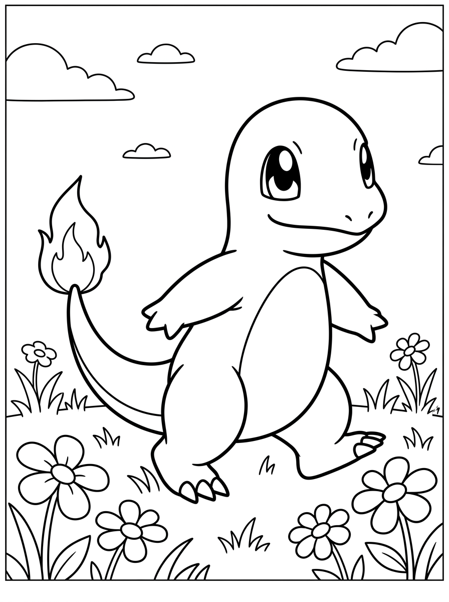 Charmander Coloring Pages 17 Charmander coloring pages printable free