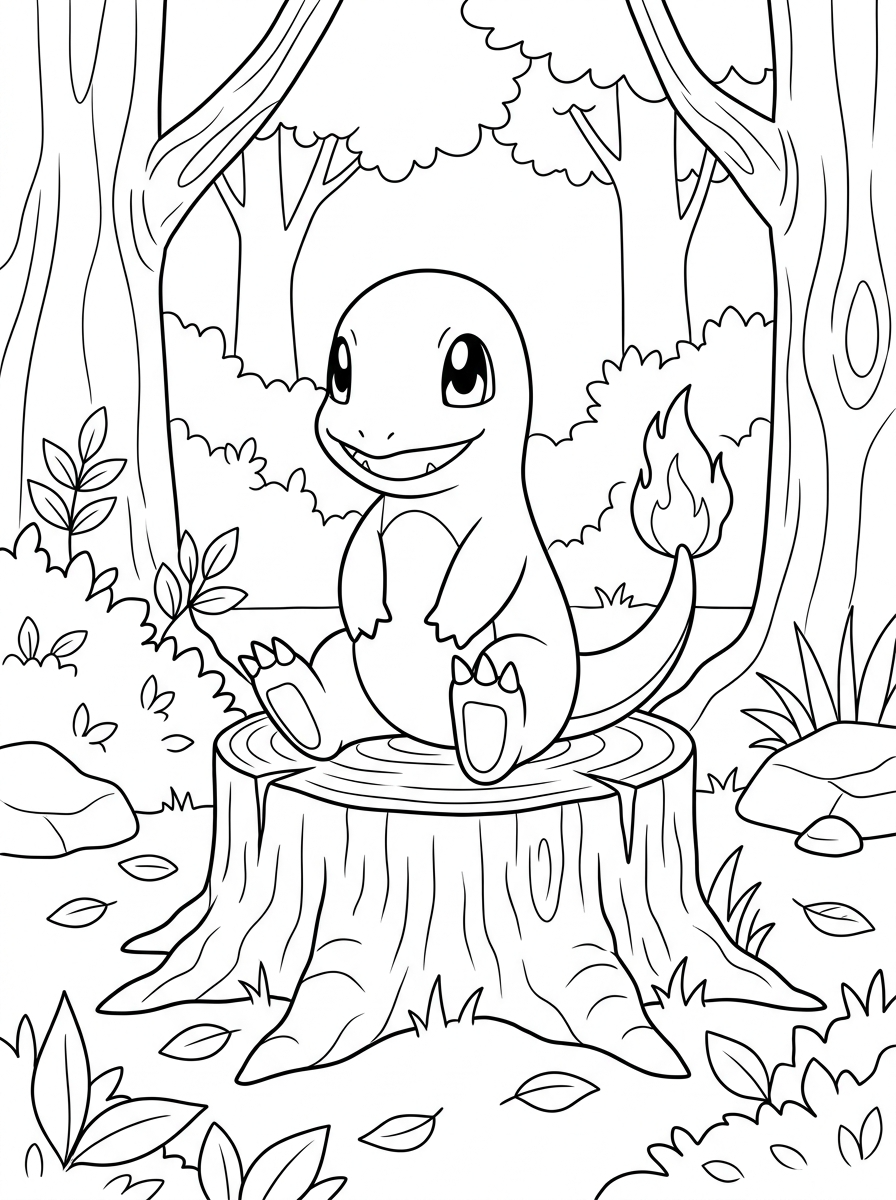 Charmander Coloring Pages 19 Charmander coloring pages for adults easy