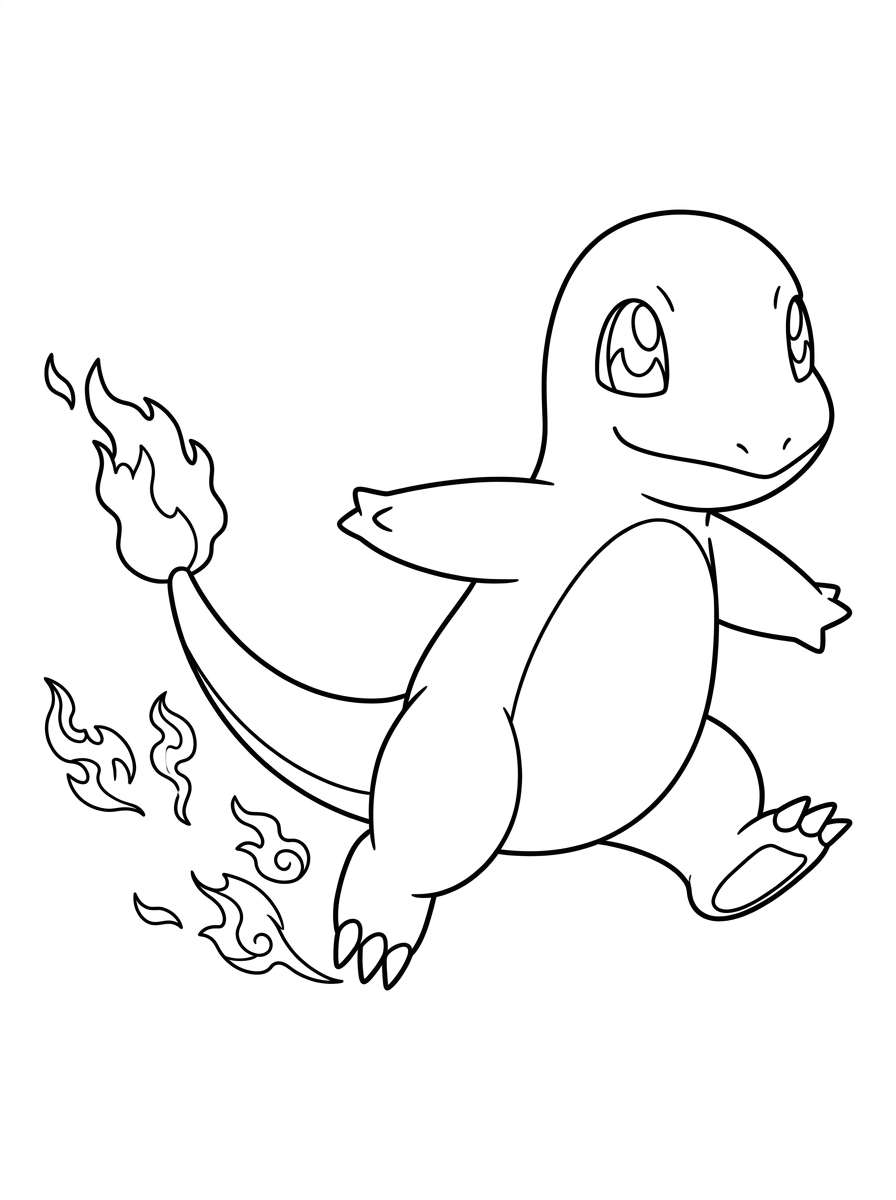 Charmander Coloring Pages 7 free Charmander coloring pages