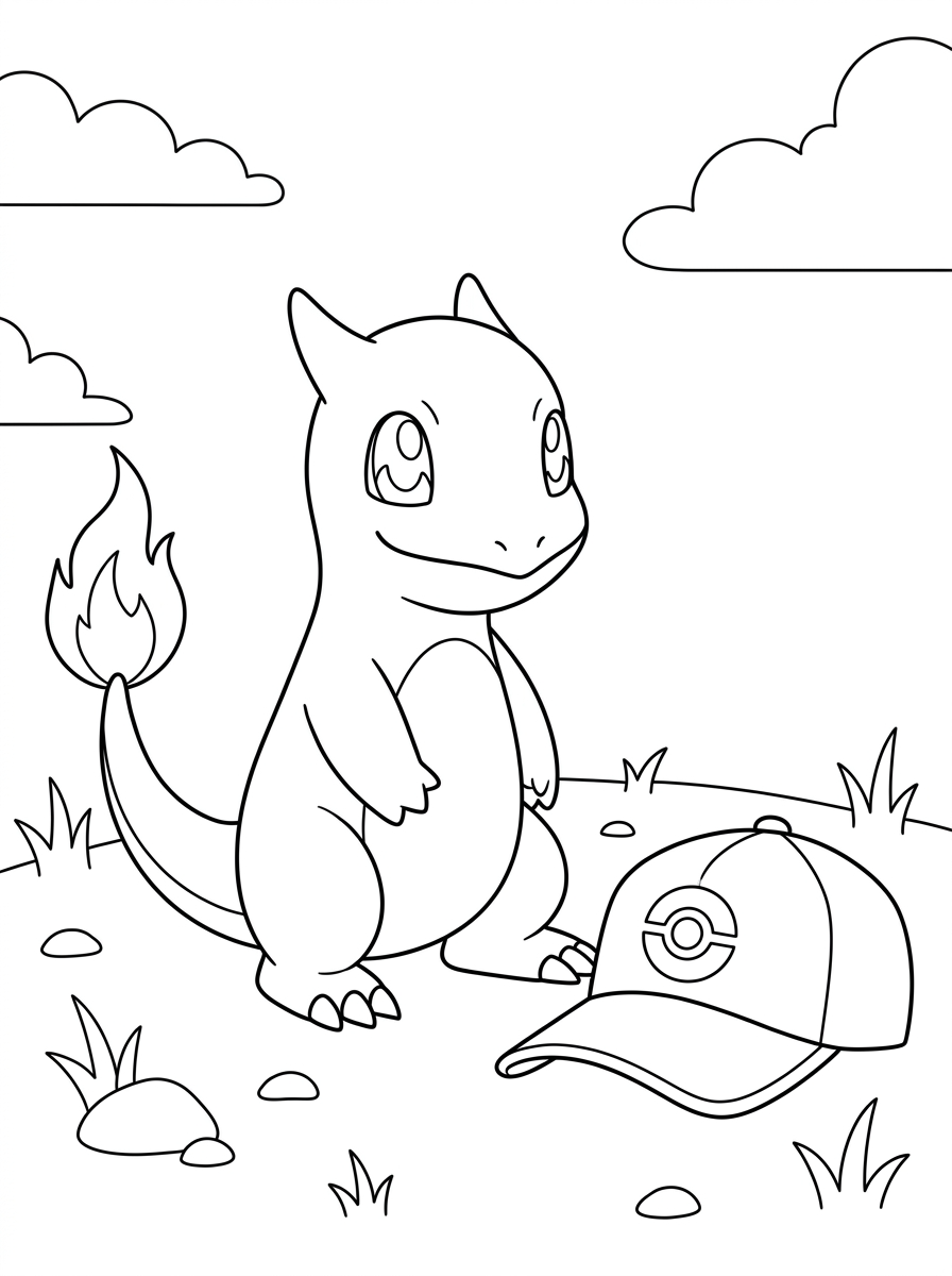 Charmander Coloring Pages 9 Charmander ornament coloring pages