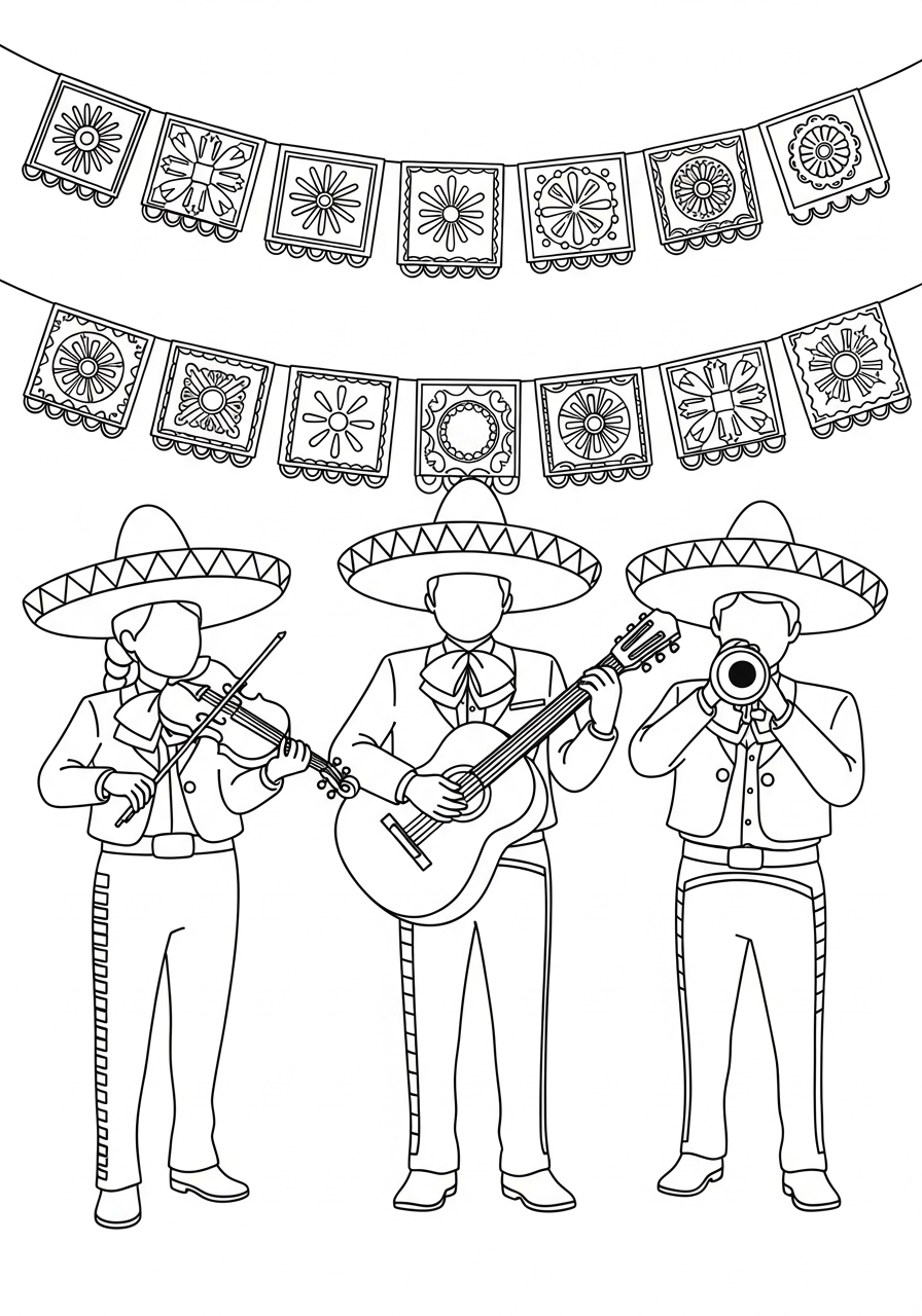 free Cinco de Mayo printable coloring pages