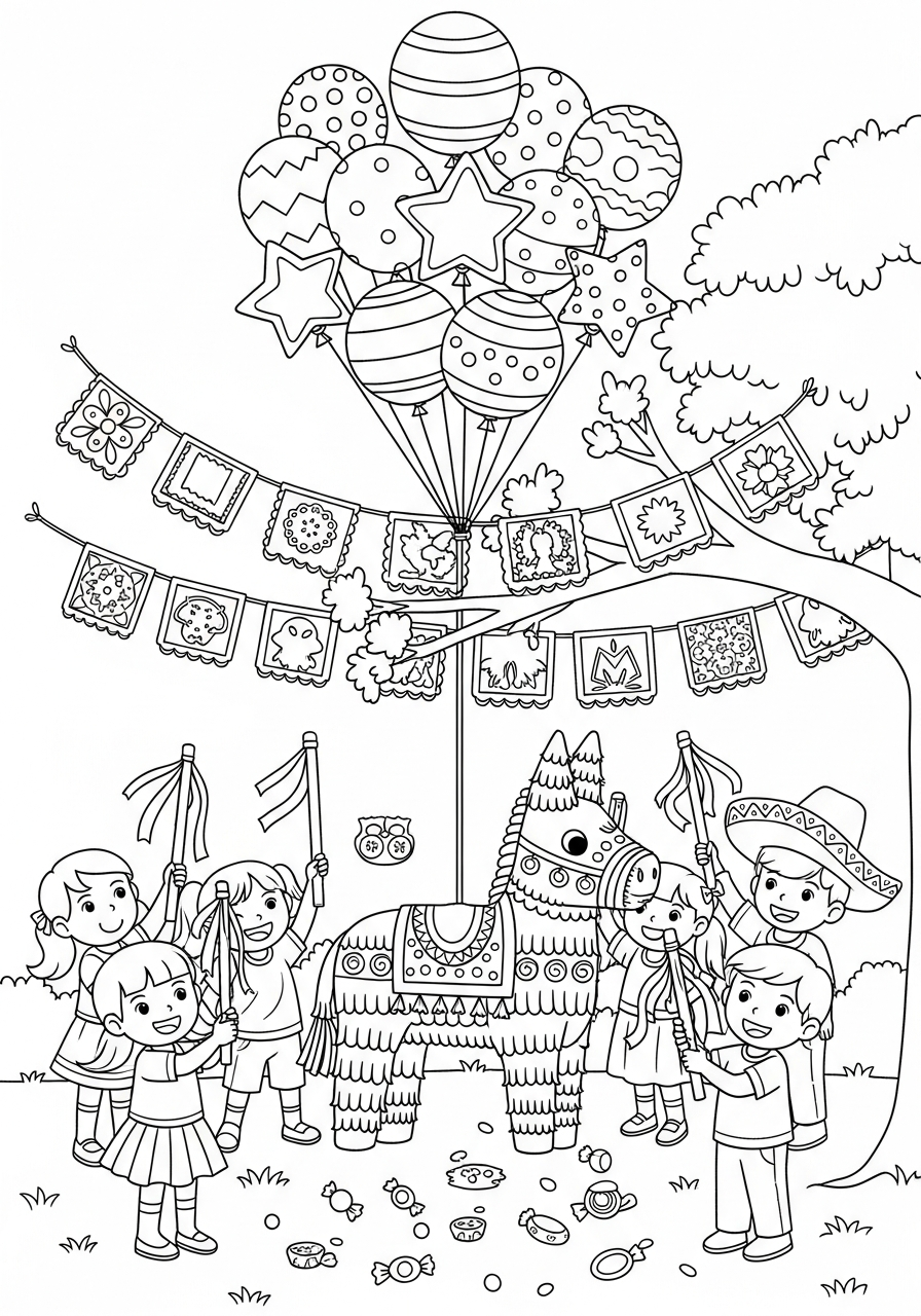 kids Cinco de Mayo coloring pages