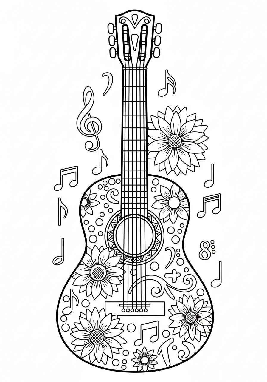 Cinco de Mayo coloring pages for adults easy