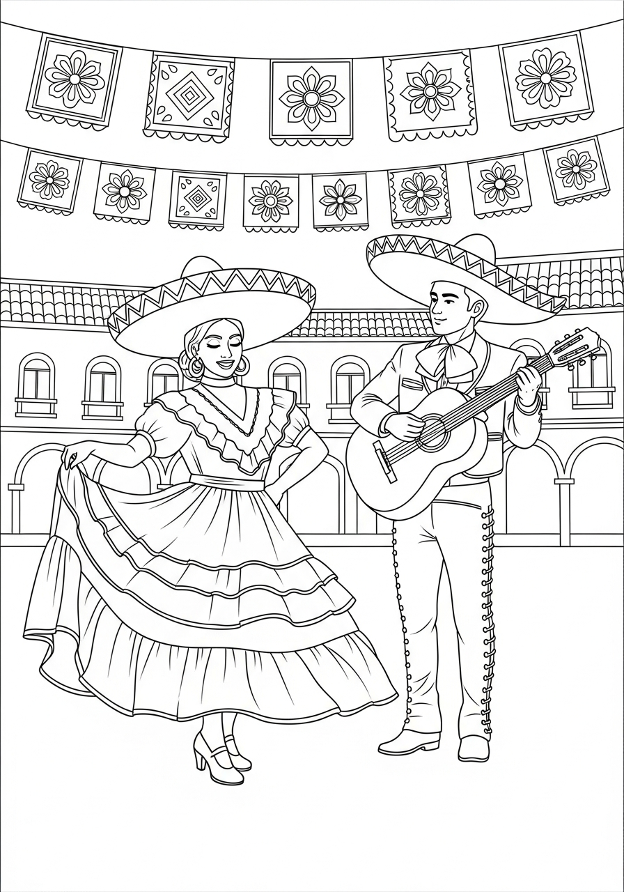 grinch cute Cinco de Mayo coloring pages
