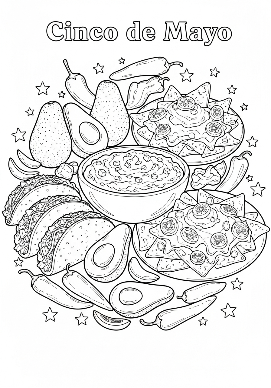 Cinco de Mayo coloring pages