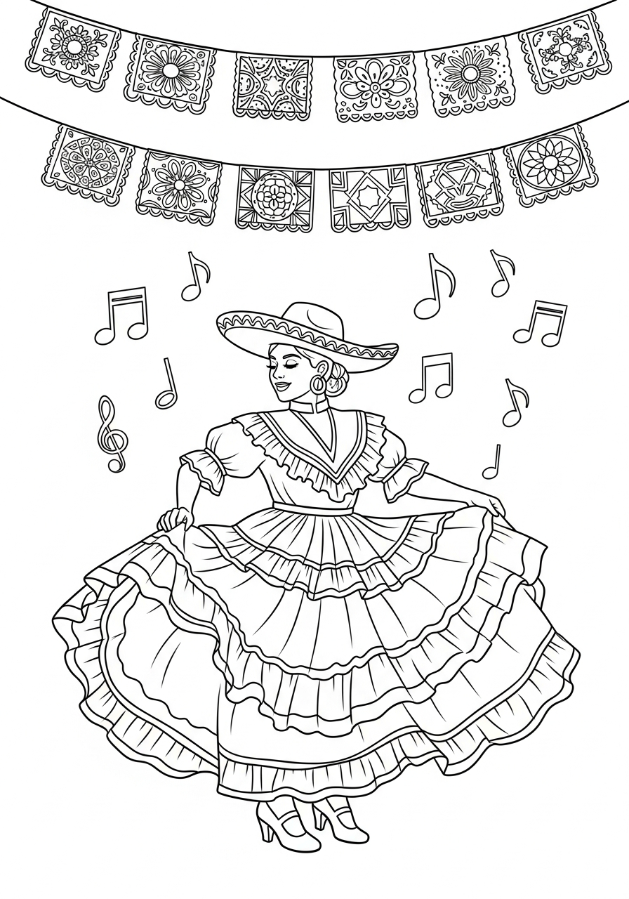 preschool Cinco de Mayo coloring pages