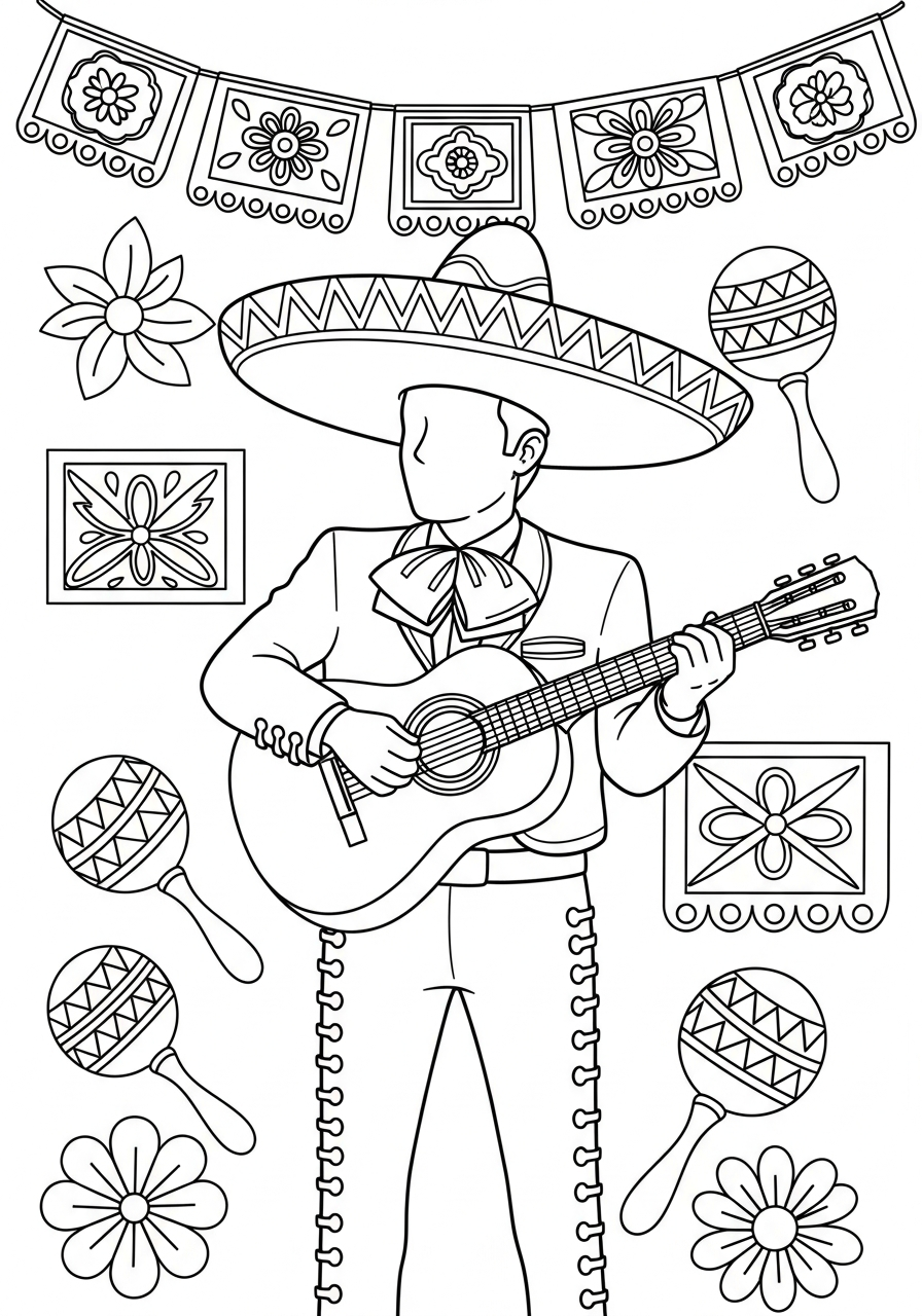 Cinco de Mayo coloring pages printable
