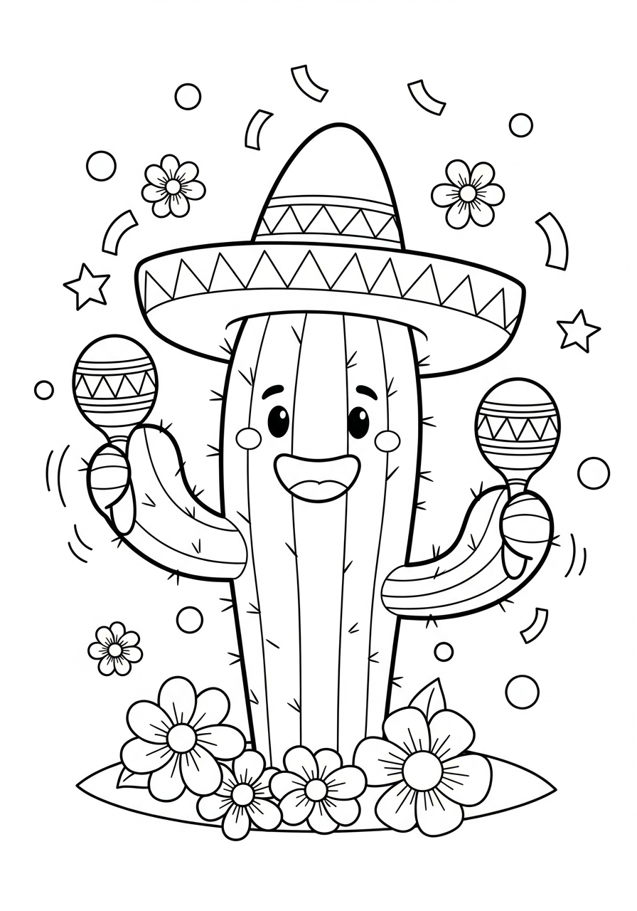 Cinco de Mayo coloring pages printable free