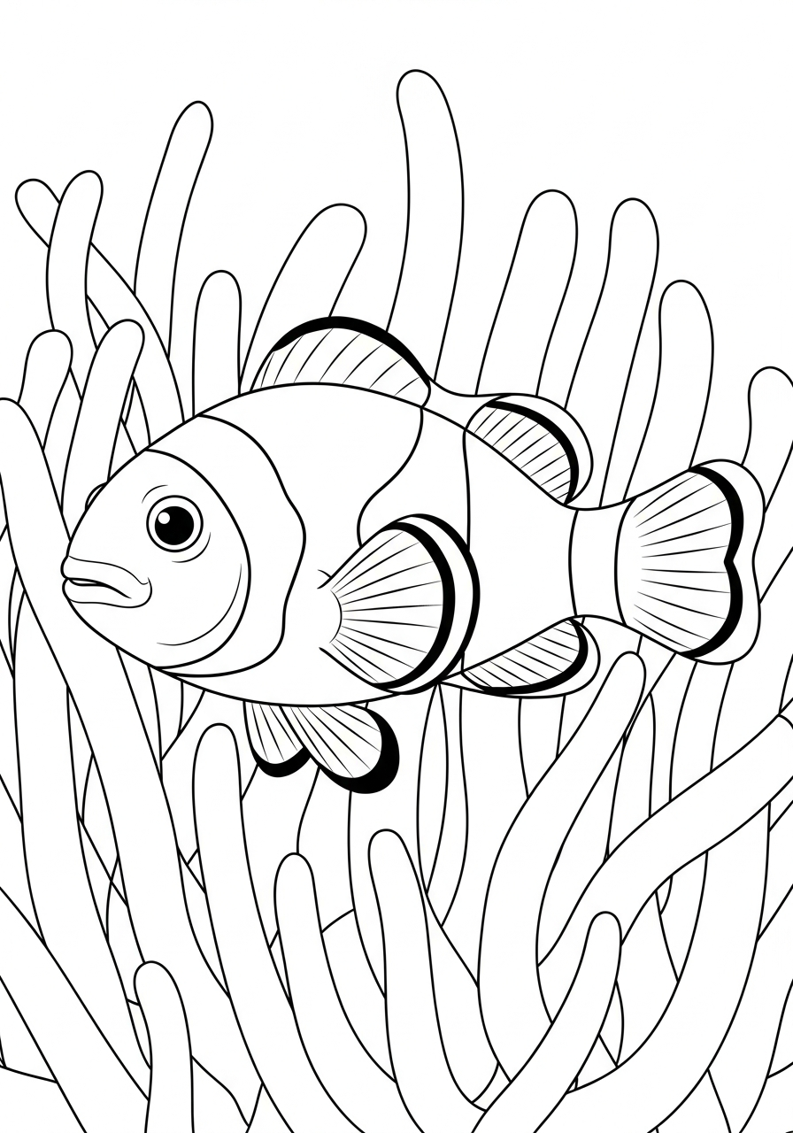 Clownfish coloring pages grinch