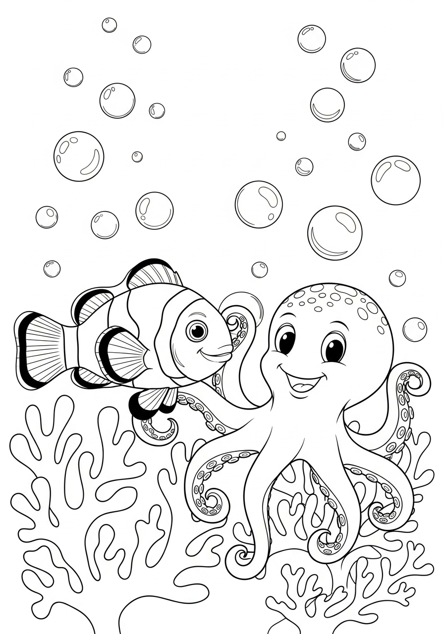 adult coloring pages Clownfish