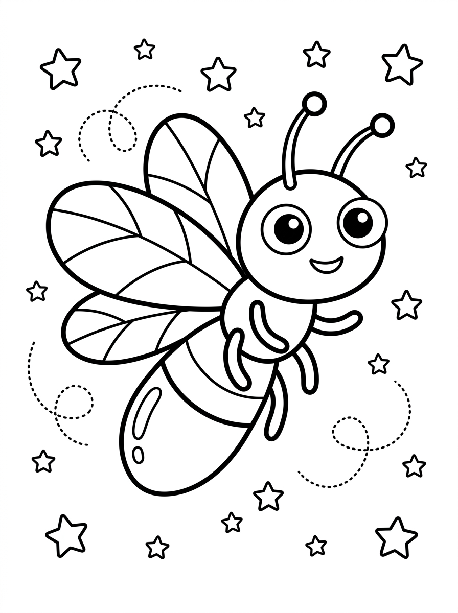 Firefly decorations coloring pages