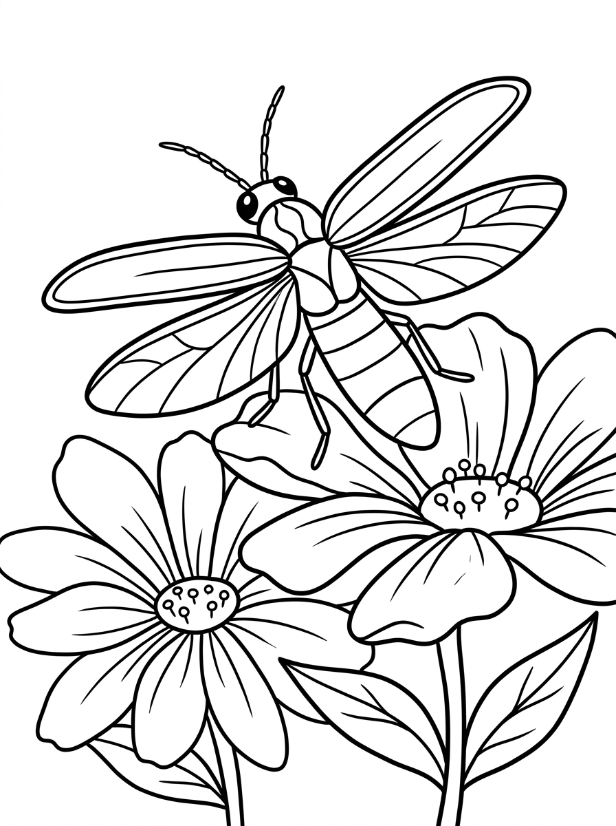 free Firefly coloring pages pdf