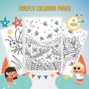 Miniatura de Desenhos para colorir de vaga-lumes