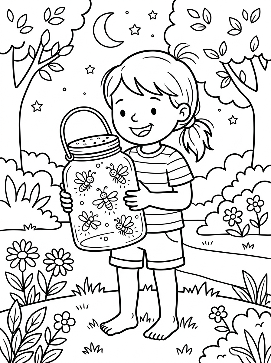 coloring pages for kids Firefly