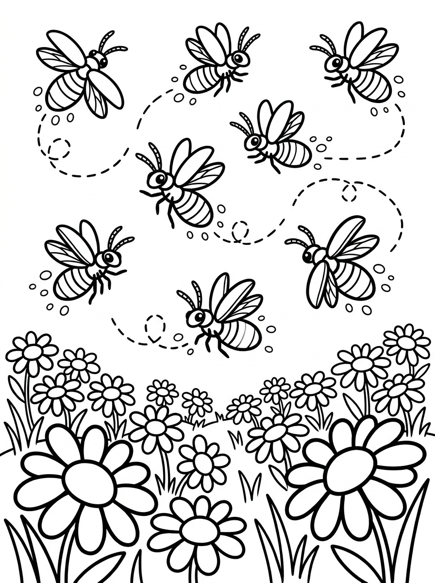 Firefly coloring pages